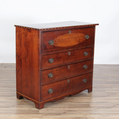 Image for Lot 19th C. Federal Secretary Chest of Drawers