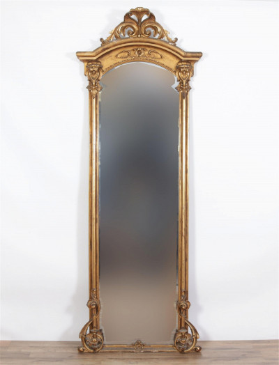 Image for Lot Baroque Revival Pier Mirror, Mid 19th C.