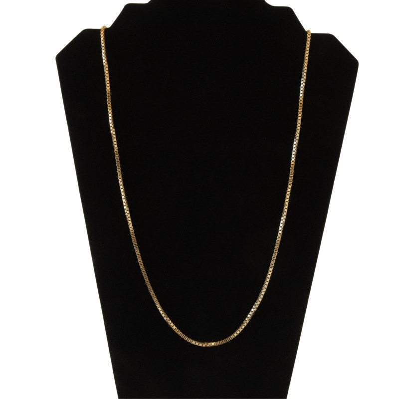 Image 2 of lot 18k Yellow Gold Box Link Chain, 30"