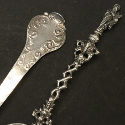 Image 2 of lot 18th C Spoon and Louis Landsberg c 1890 spoons