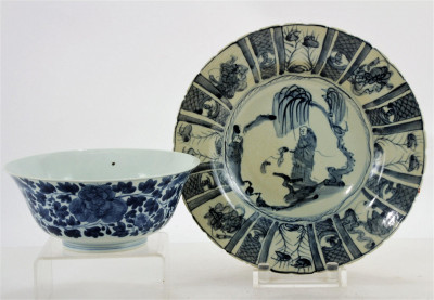 Image for Lot Asian Blue and White Porcelains