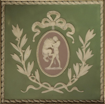 Image 2 of lot 2 Wedgwood Tri-color Plaque/Plates