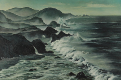 Image for Lot Pearl Grunin - Coastal Seascape