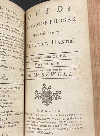 Image 7 of lot 1724 Ovid&apos;s Metamorphoses illustrated English