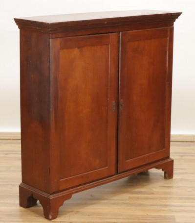 Image for Lot Chippendale Cherry Cabinet 18th C