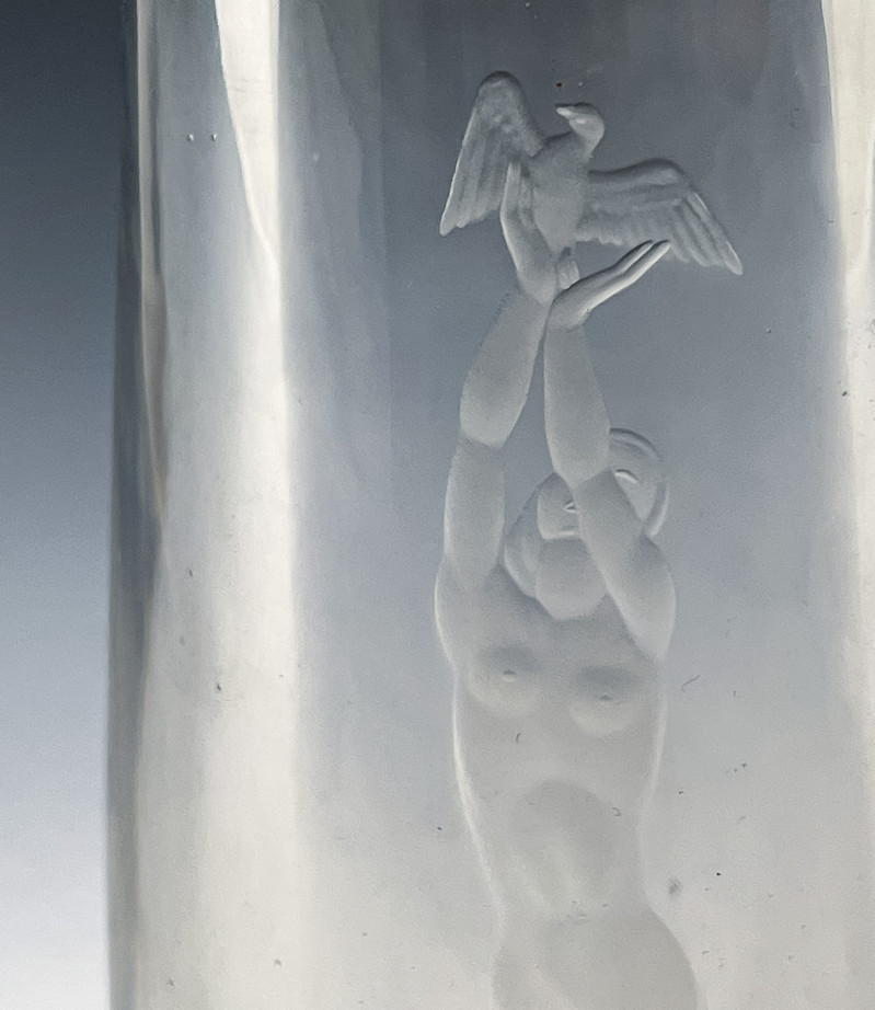Vicke Lindstrand for Orrefors - Vase with Figural Decoration