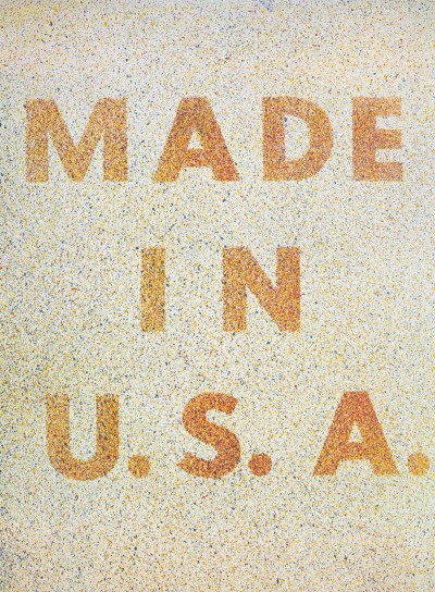 Ed Ruscha - America: Her Best Product (Made in USA) from the Kent Bicentennial Portfolio