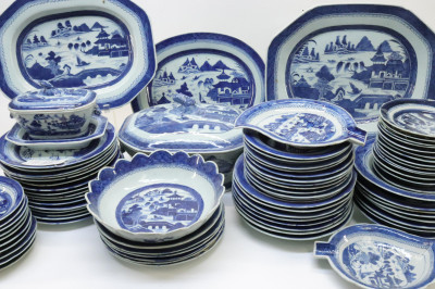 Image for Lot 83 piece Collection of Chinese Canton Pattern Dish