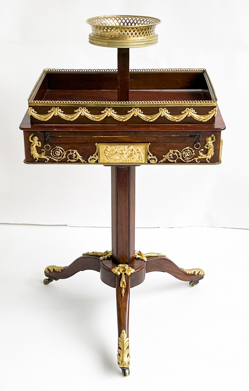 Louis XVI Joseph Canabas Stamped Gilt-Bronze Mounted Writing Table