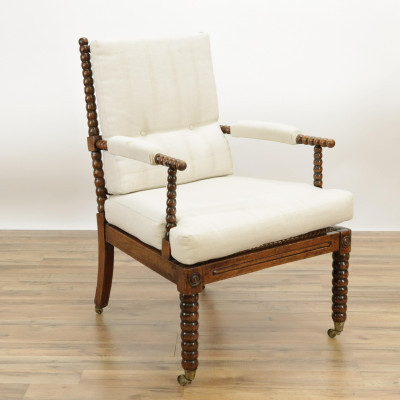 Image for Lot Early Victorian Bobbin Turned Armchair c1850
