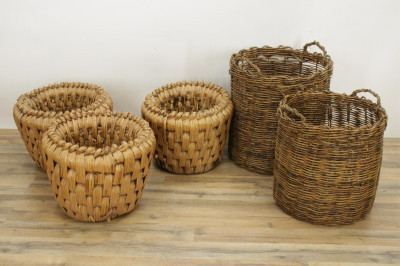 Image 2 of lot 10 Wicker & Woven Grass Planters, Boxes & Baskets