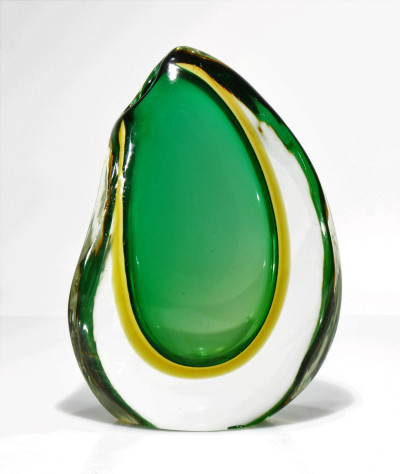 Image for Lot Attr. Flavio Poli for Seguso Glass Vase