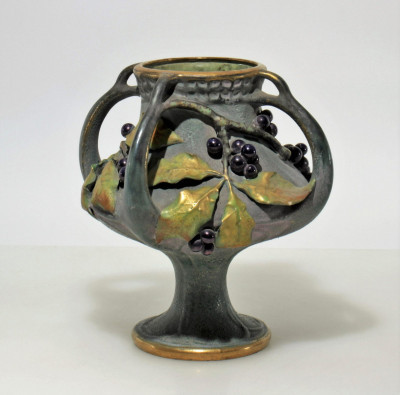 Image for Lot Paul Dachsel - Amphora Grape Vine Vase, E 20th C.