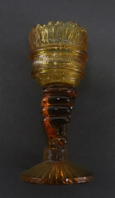 Image 3 of lot 12 Small Glass Hand Vases