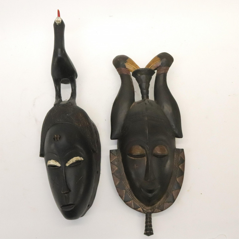 Image 8 of lot 10 African and Asian Tribal Masks