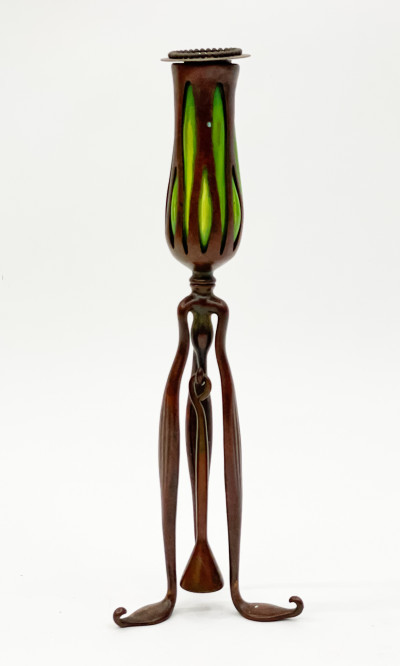 Image for Lot Tiffany Studios - Candlestick With Snuffer