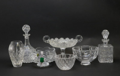Image for Lot 7 Crystal Bowls  Decanters; Waterford Orrefors