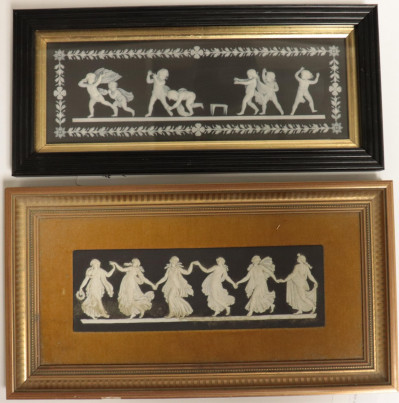 Image for Lot 2 Wedgwood Plaques in Black
