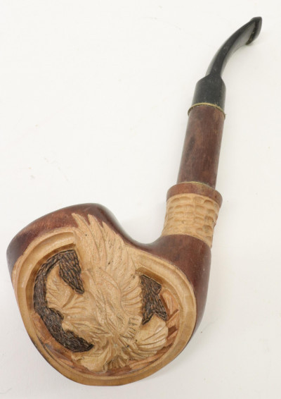 Image 6 of lot 4 Pipes, Meerschaum, silverplate, pewter