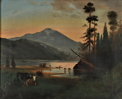 Image for Lot Hudson River School Landscape, 19th C