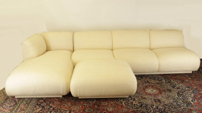 Image for Lot Modern Upholstered 3Pc Sectional Sofa