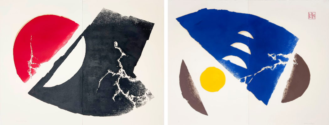 From left: Chen Ting-Shih, Day and Night #34; Chen Ting-Shih, Untitled (from Day and Night Series)