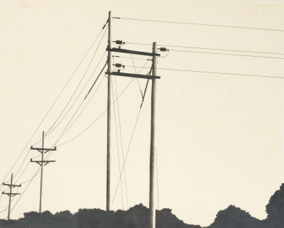 Allan D'Arcangelo - Untitled (Power Lines)