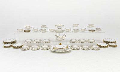 Image for Lot Royal Crown Derby Lombardy Partial Porcelain Dinner Service