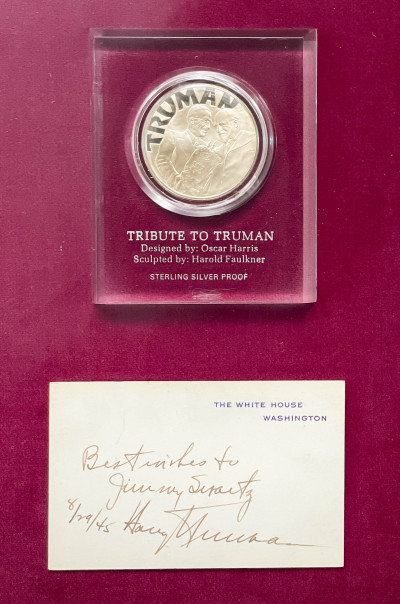 Harry Truman Signed Note Card