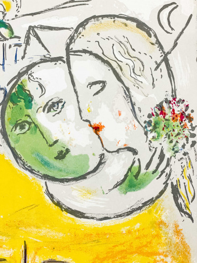 Marc Chagall - Le Dimanche (On Sundays) from Derrière le Miroir