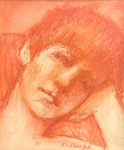 Title Florence Hasenflug - Portrait In Red / Artist