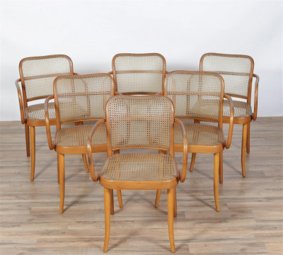 Image for Lot Six Stendig Bentwood Armchairs