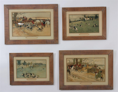 Image for Lot Cecil Aldin - The Fallowfield Hunt, Set of 4