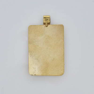 Image 3 of lot 14k & Mother of Pearl Phrygian Pendant
