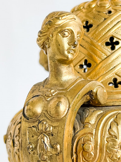 Louis XIV Gilt-Bronze Cassolette