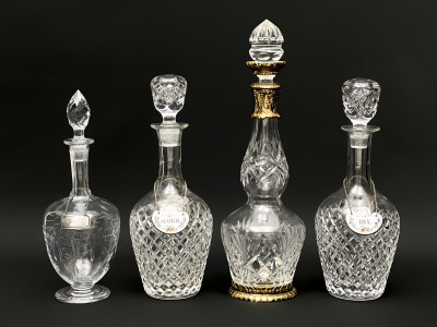 Image for Lot Group of 4 Crystal Decanters