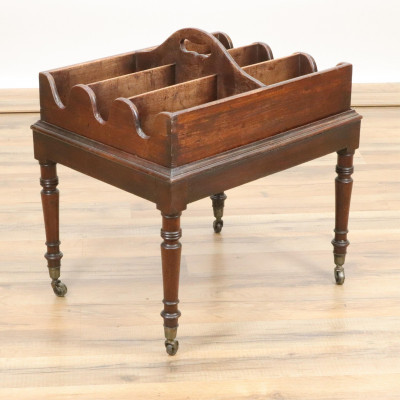 Image for Lot Late George III Mahogany Bottle Caddy E 19th C