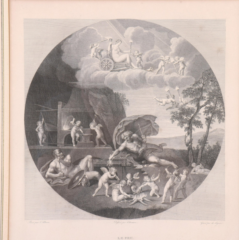 Image 6 of lot 4 French Black & White Engravings