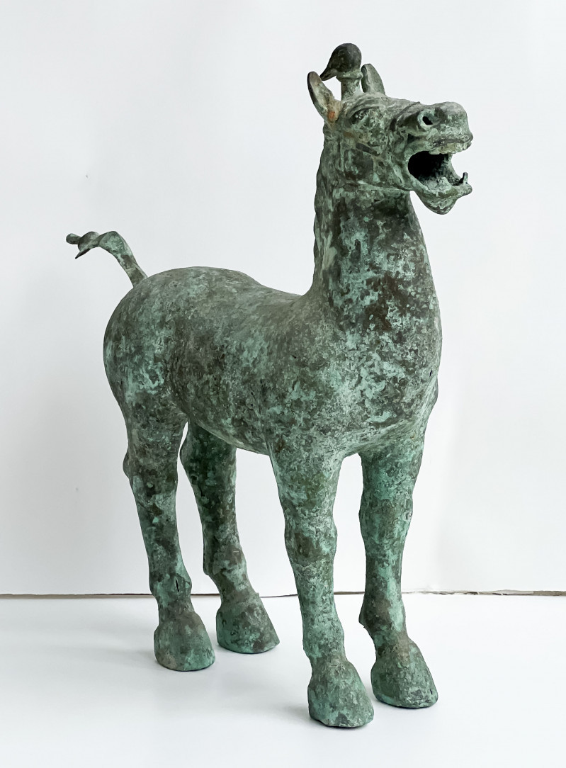 Chinese Bronze Figure of a Horse