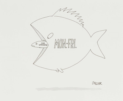 Jack Ziegler - Mon.-Fri. Fish Eats Weekend Fish