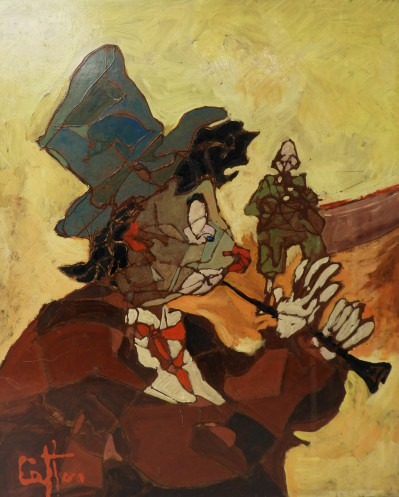 Image for Lot Pierre Catton - Clown with Flute