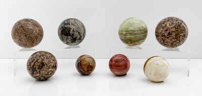 Image for Lot Polished Stone Spheres, Group of 8