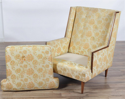 Image 4 of lot 3 Mid Century Upholstered Club Chairs