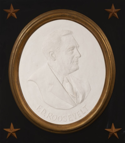David Pryor Adickes - Franklin D. Roosevelt bas-relief