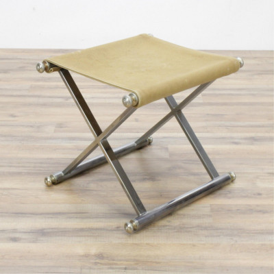 Image for Lot Maison Jansen Style X Form Footstool