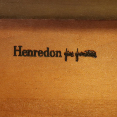 Henredon Oak Campaign Library Bookcase