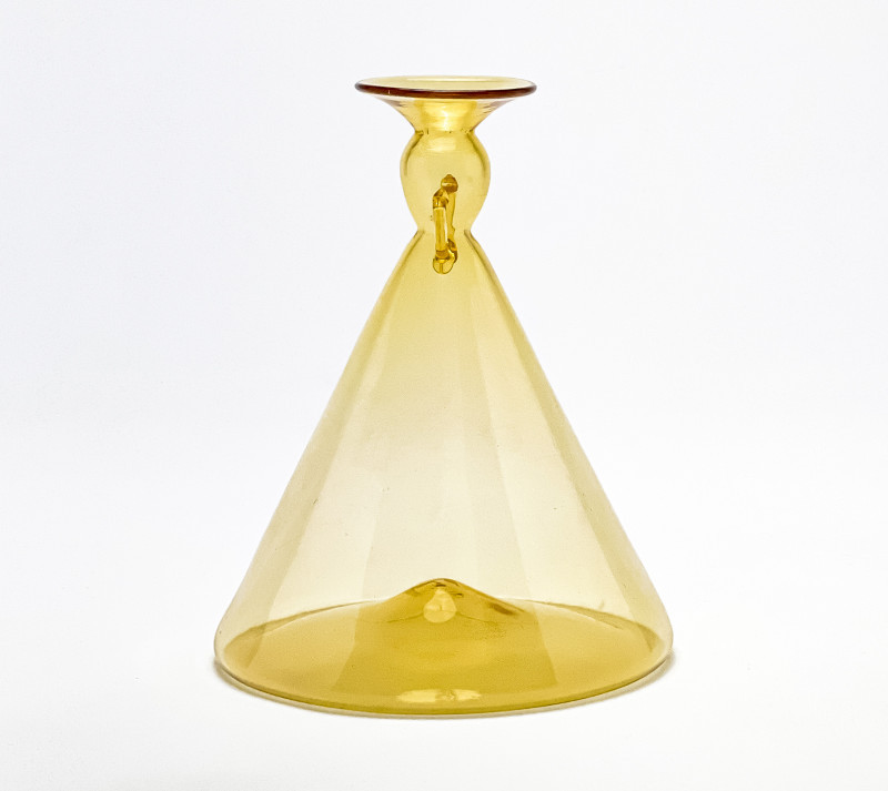 Vittorio Zecchin for M.V.M. Cappellin - Beaker-Shaped Soffiato Vase, model no. 5253