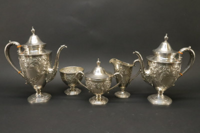 Image for Lot Frank M Whiting  Sterling Tea  Coffee Service