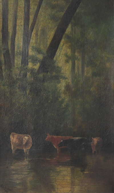 Image for Lot Arthur Van Zile Bodwell - Cows in Stream