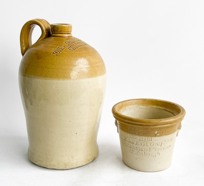 Image for Lot Powell Bristol Jug and Buchan Pottery Planter